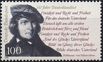 150th Anniv. of "Song of the Germans" (National Anthem)