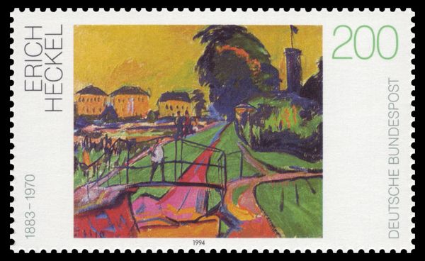 "Dresden Landscape" - painting by Erich Heckel