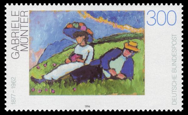 Javienski and Werefkin" painting by Gabriele Münter