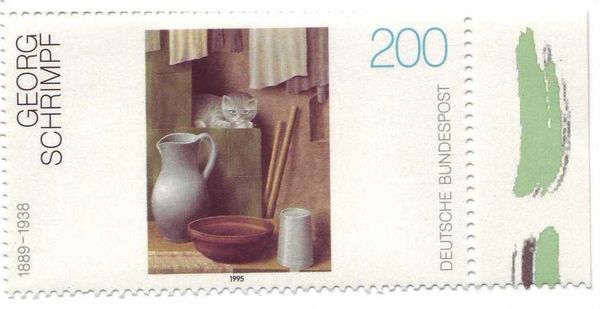 "Still Life with Cat", by Georg Schrimpf