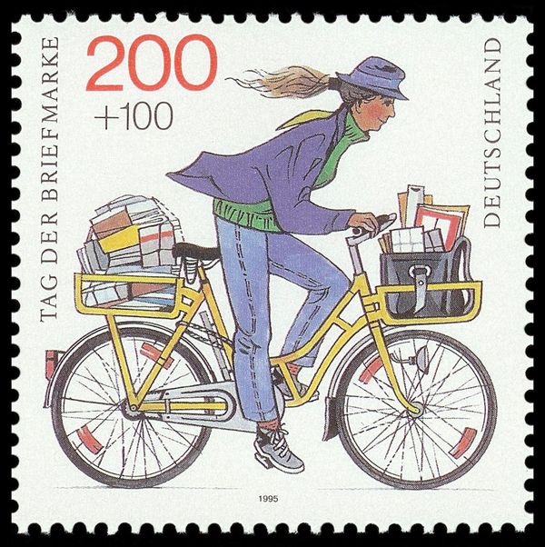 Postal Assistant on bike