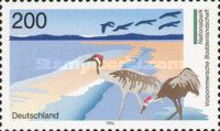 W/Pomerania National Park Landscapes - mudflats & cranes