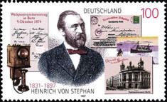 Heinrich von Stephan (1831-1897), Telephone and Postcards