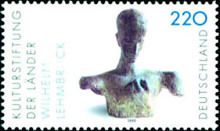 'Bust of a Thinker', by Wilhelm Lehmbruck (1881-1919)