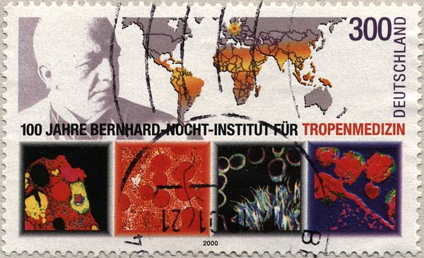Bernard Nocht, World Map and Microscope Images