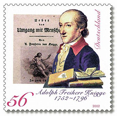250th Birth Anniv. of Adolph Baron von Knigge (1752-1796)