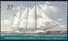 Four-masted gaff rig schooner "Grand Duchess Elizabeth"