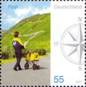 Postman with trolley / Rheingau