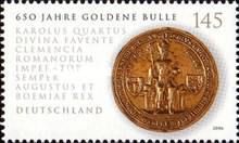 Gold seal of King Charles IV on the "Golden Bull"