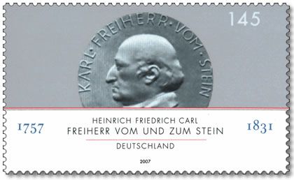 250th Birth Anniversary of Heinrich Freiherr Vom Stein
