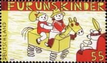 Children riding a horse