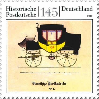 Historical Four Seater Stagecoach (1858)