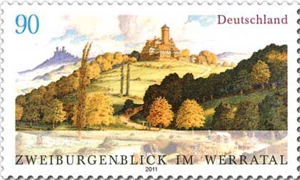Two Castles View in Werra Valley
