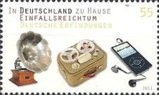 Gramophone (1887), Tape recorder (1928), MP3 player (1987)