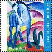 Blue Horse I by Franz Marc