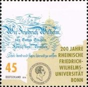 200th Anniversary of the Friedrich-Wilhelm University, Bonn