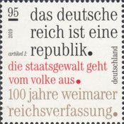 Centenary of the Weimar Constitution