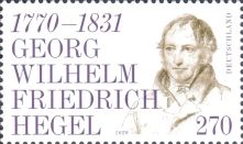 250th Birth Anniv Georg Wilhelm Friedrich Hegel (1770-1831)