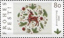 Decorative Holiday Design with Stag