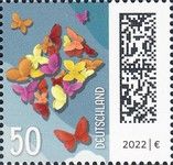 Letter Composed of Butterflies