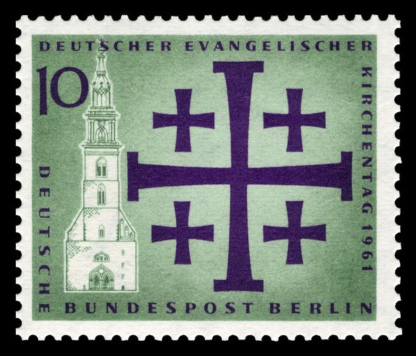 St. Mary's Church, five crosses