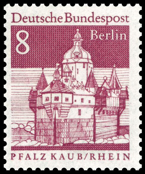 Pfalzgrafenstein in the Rhine River near Kaub