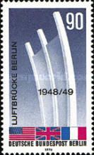 Airlift Monument in Berlin-Tempelhof, flags of the Allies
