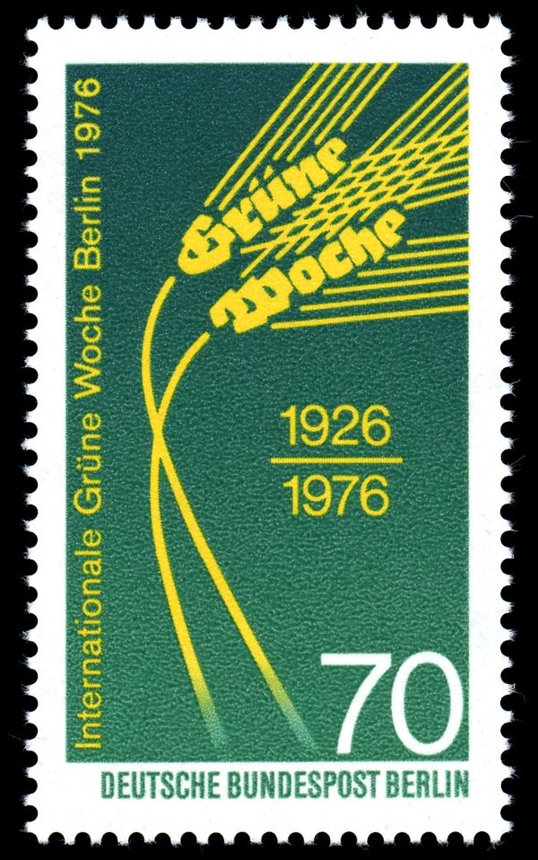Poster: Ears of Wheat with inscription 'Grüne Woche'