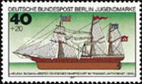 First German steamship in the trans-atlantic service 'Helena