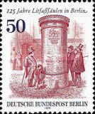 Street scene with Advertising Pillar