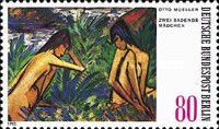 Two Girls Bathing (Otto Mueller)