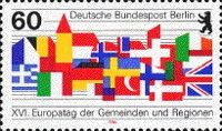 Skyline, flags of European countries