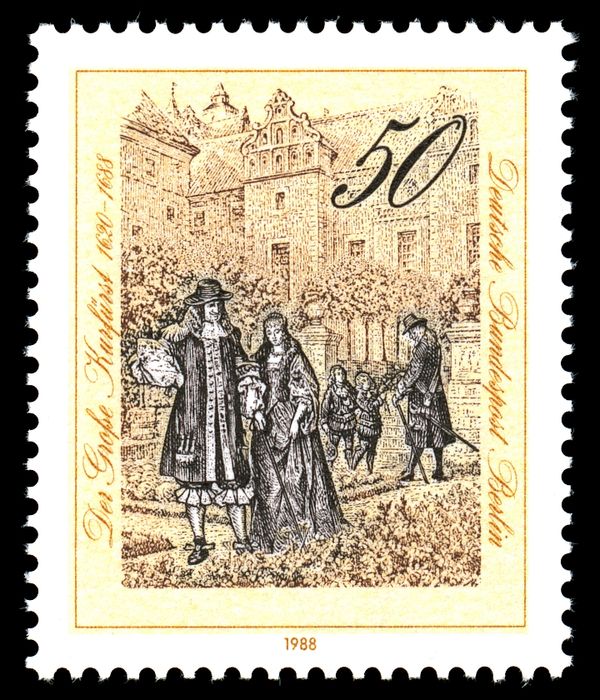 Friedrich Wilhelm and his family in Berlin Castle gardens