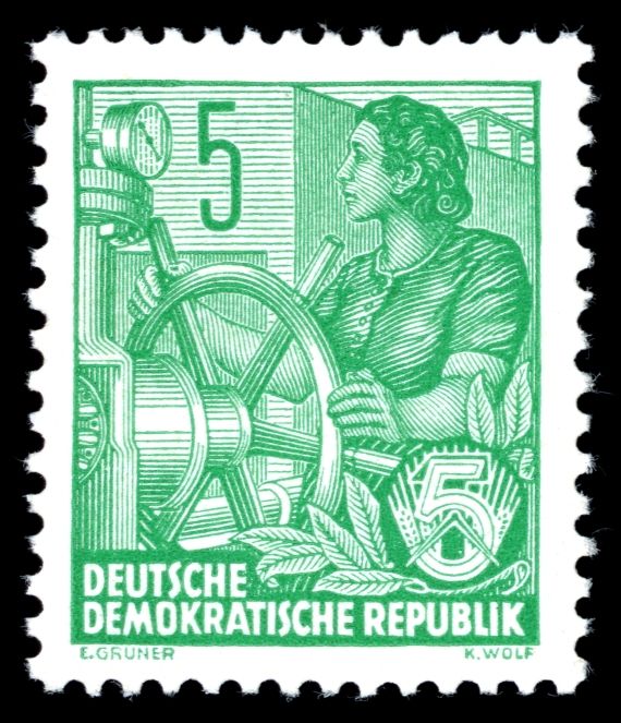 Woman Turning Wheel
