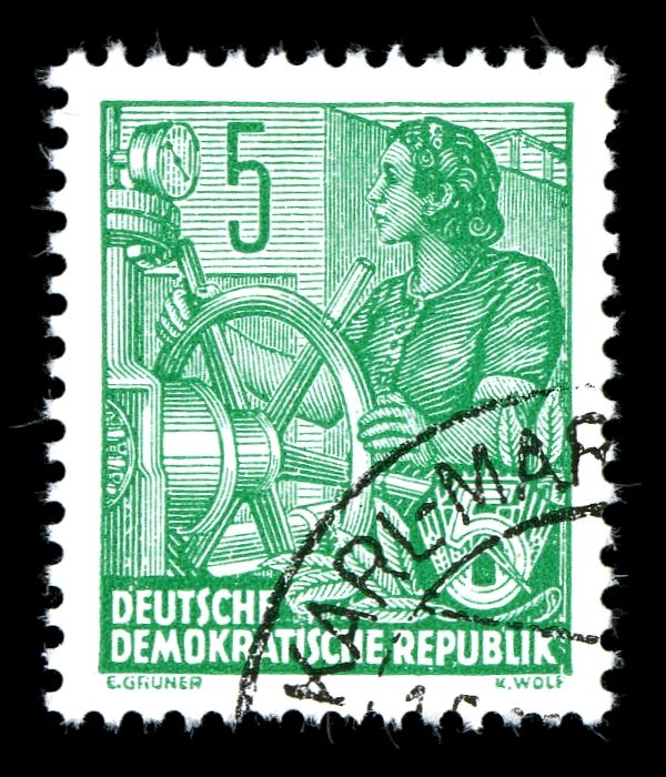 Woman Turning Wheel