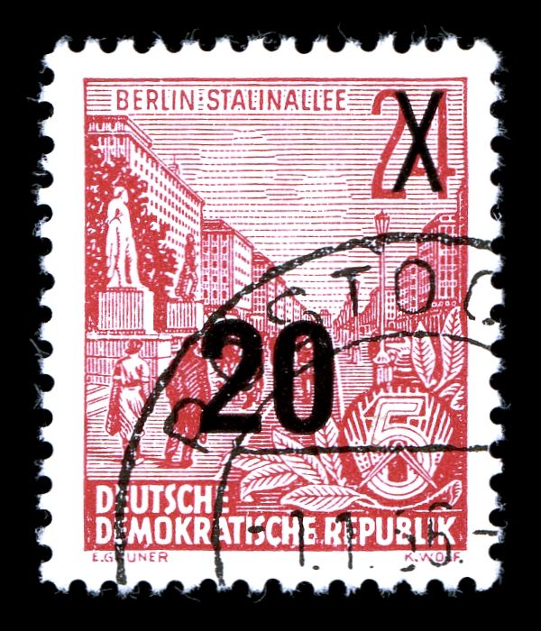 Stalin Avenue, Berlin - Surcharged