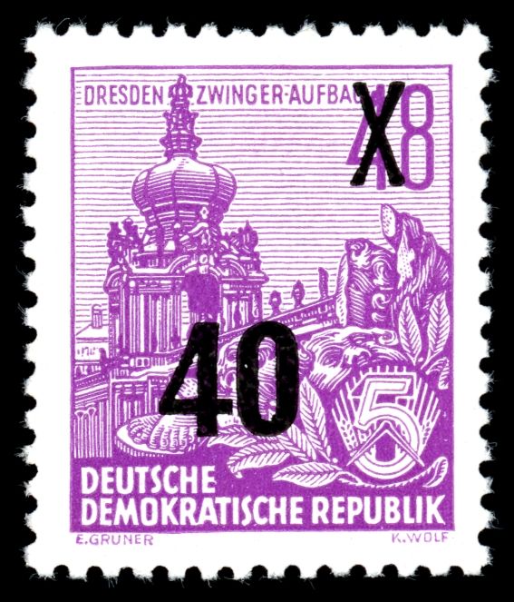 Dresden Zwinger - Surcharged