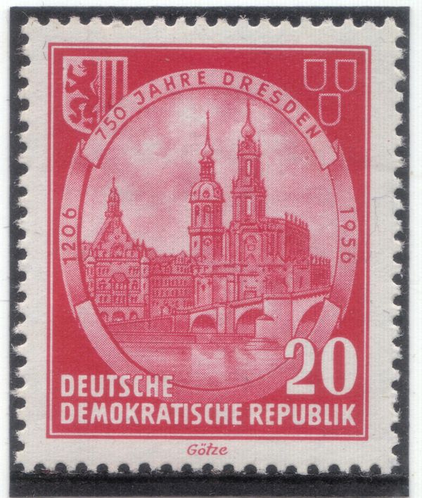 Elbe Bridge, Castle Tower and Catholic Court Church