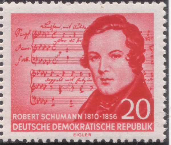 Robert Schumann (1810-1856) Composer, Sheet of Music