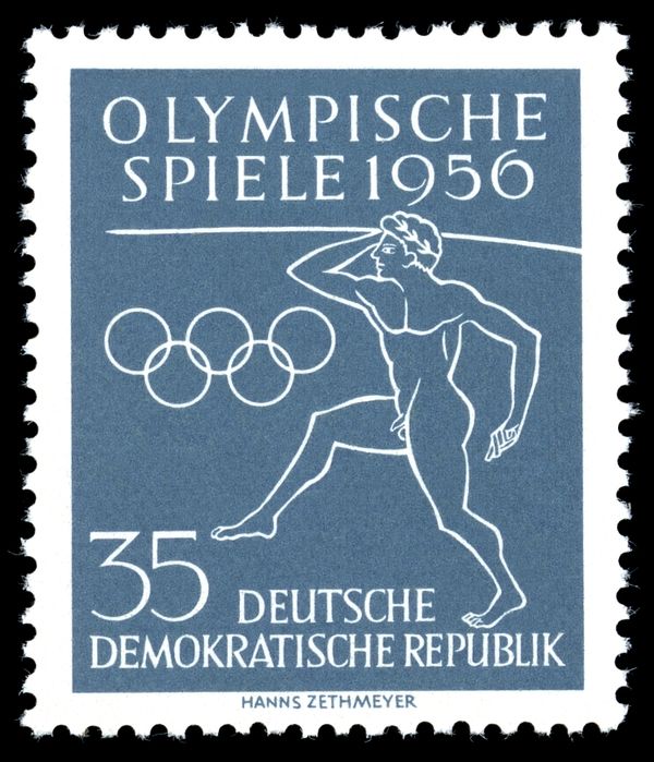 Olympic Rings, Javelin Throwers of Antiquity
