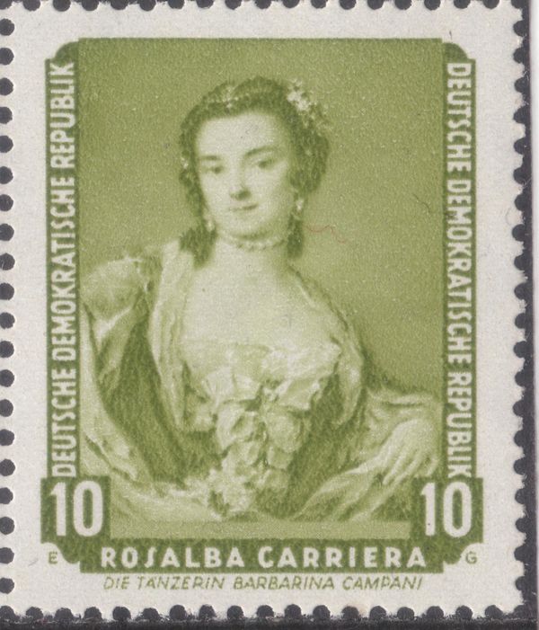 "The Dancer Barbarina Campani", Rosalba Carriera