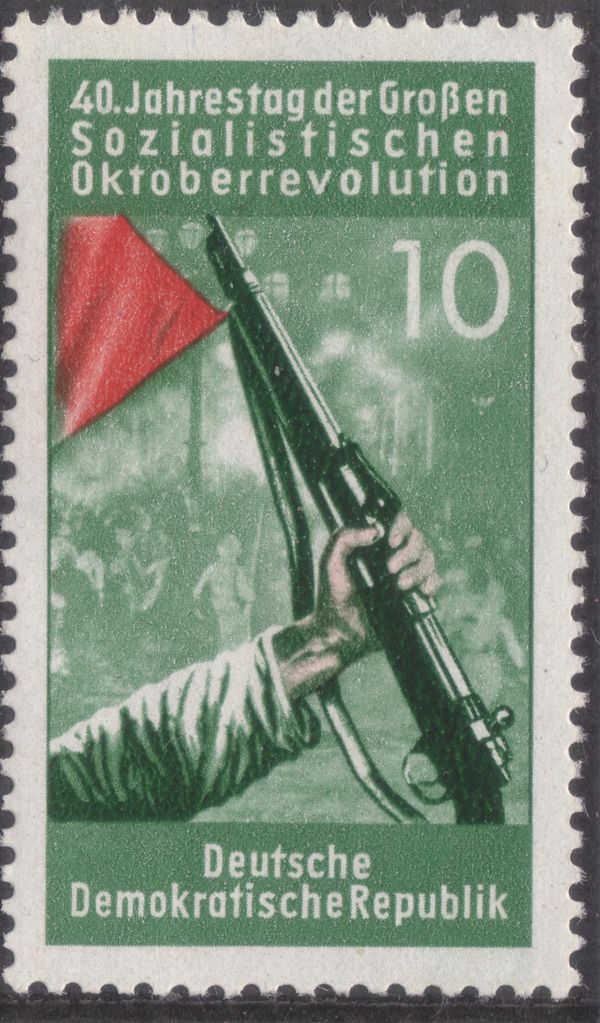 Gun and Red Flag