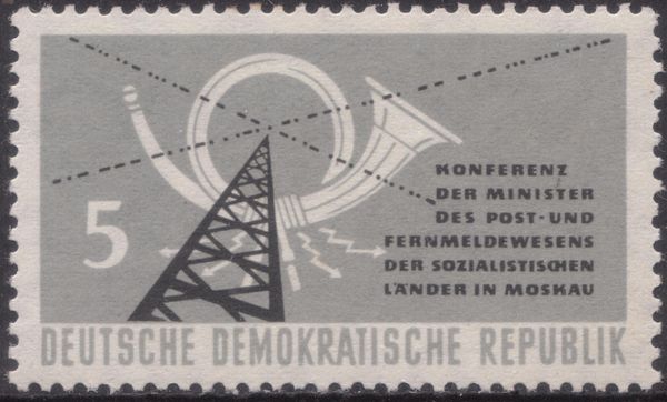 Radio Tower, Morse Code, Post Horn