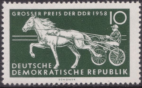 horserace "Grosser Preis der DDR 1958", Berlin & Hoppegarten
