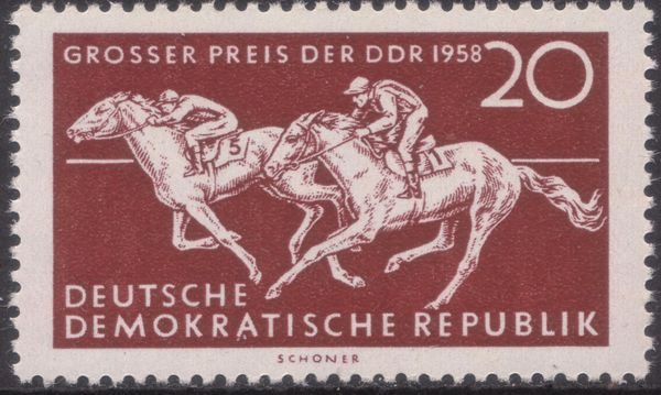 horserace "Grosser Preis der DDR 1958", Berlin & Hoppegarten