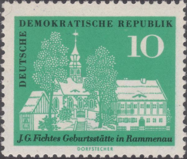 Birthplace of J.G. Fichte in Rammenau, Bischofswerda