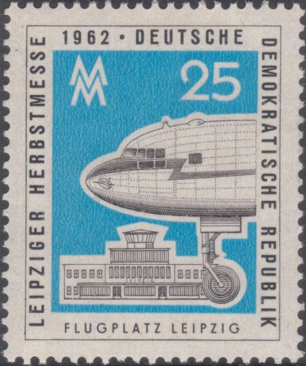 Front part of an aircraft, airfield Leipzig