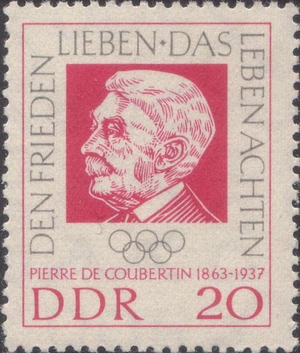 Baron P. de Coubertin  (1863 to 1937) 