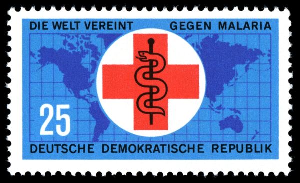Red Cross with Aesculapius rod
