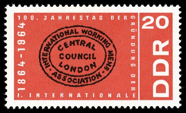 Stamp Imprint of the First International Workers Association